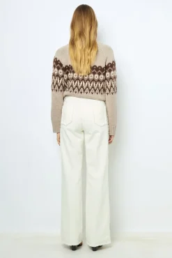 Hot Geometric wool sweater - JANINA Trousers