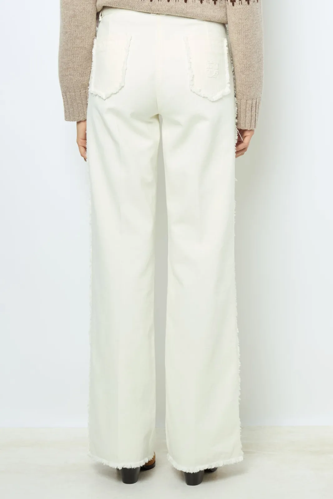 Hot Geometric wool sweater - JANINA Trousers