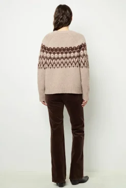 Best Geometric wool sweater - JANINA Knitwear