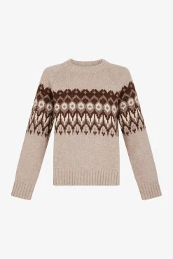Best Geometric wool sweater - JANINA Knitwear