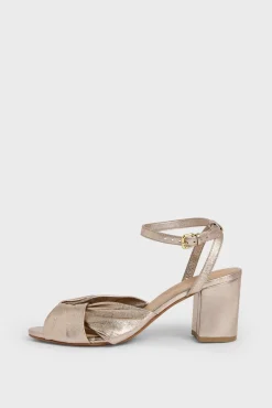 Best Gold heeled sandals - BETH Shoes