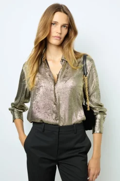 Online Gold-tone shirt - BRUNA Shirts & Blouses