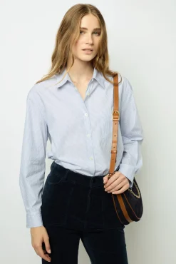 New Half-moon bag in suede leather - LE SUZANNE Shirts & Blouses|Suits & Outfits