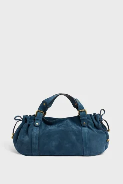 Outlet Handbag in suede leather - 24H The Iconic 24H|Handbag