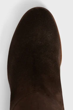 Fashion Heeled boots in khaki suede - LIZZIE Shoes