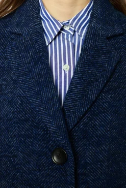 Clearance Herringbone short coat - LEDA Coats