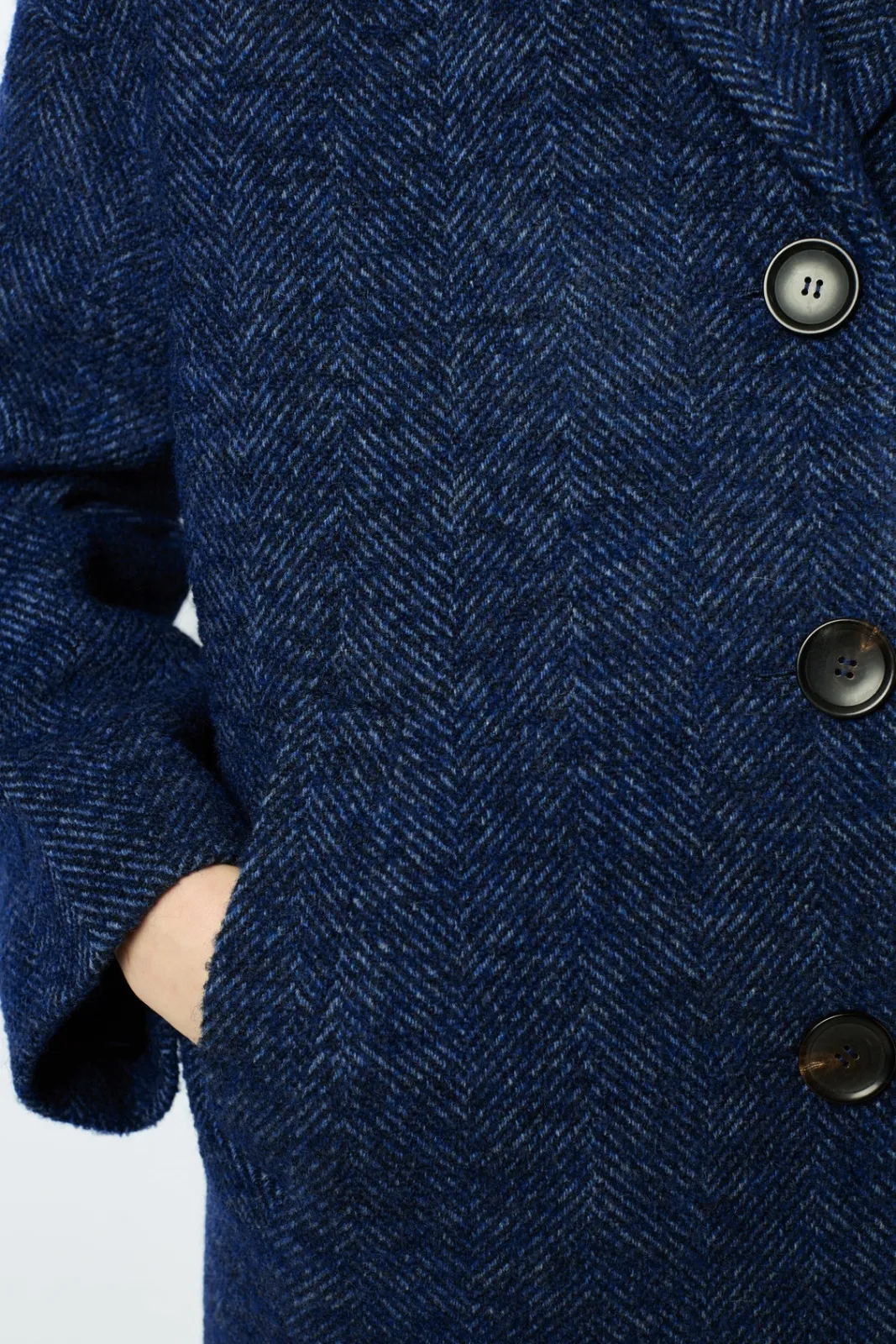 Clearance Herringbone short coat - LEDA Coats