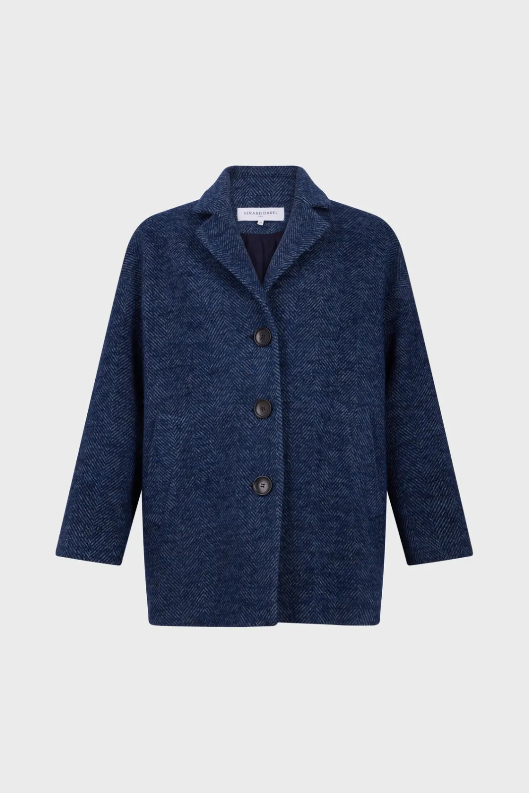 Clearance Herringbone short coat - LEDA Coats