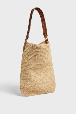 Outlet Hobo Bag in raffia - JOSIE Handbag