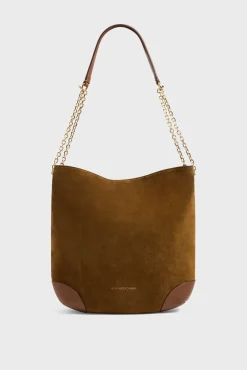 Discount Hobo bag in "])self.__next_f.push([1,"suede leather - LE CHARLOTTE Handbag|Shoulder Bags