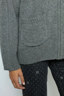 Clearance Hooded cashmere cardigan - JOSSELINE Knitwear