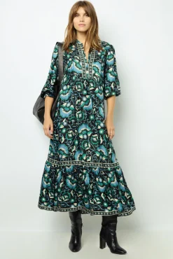 Sale Jacquard print midi dress - SANDA Dresses