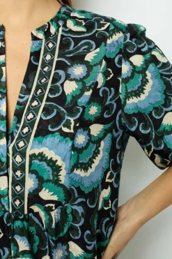 Sale Jacquard print midi dress - SANDA Dresses