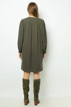 Outlet Jacquard straight-cut mini dress - SOLENE Dresses