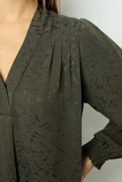 Outlet Jacquard straight-cut mini dress - SOLENE Dresses