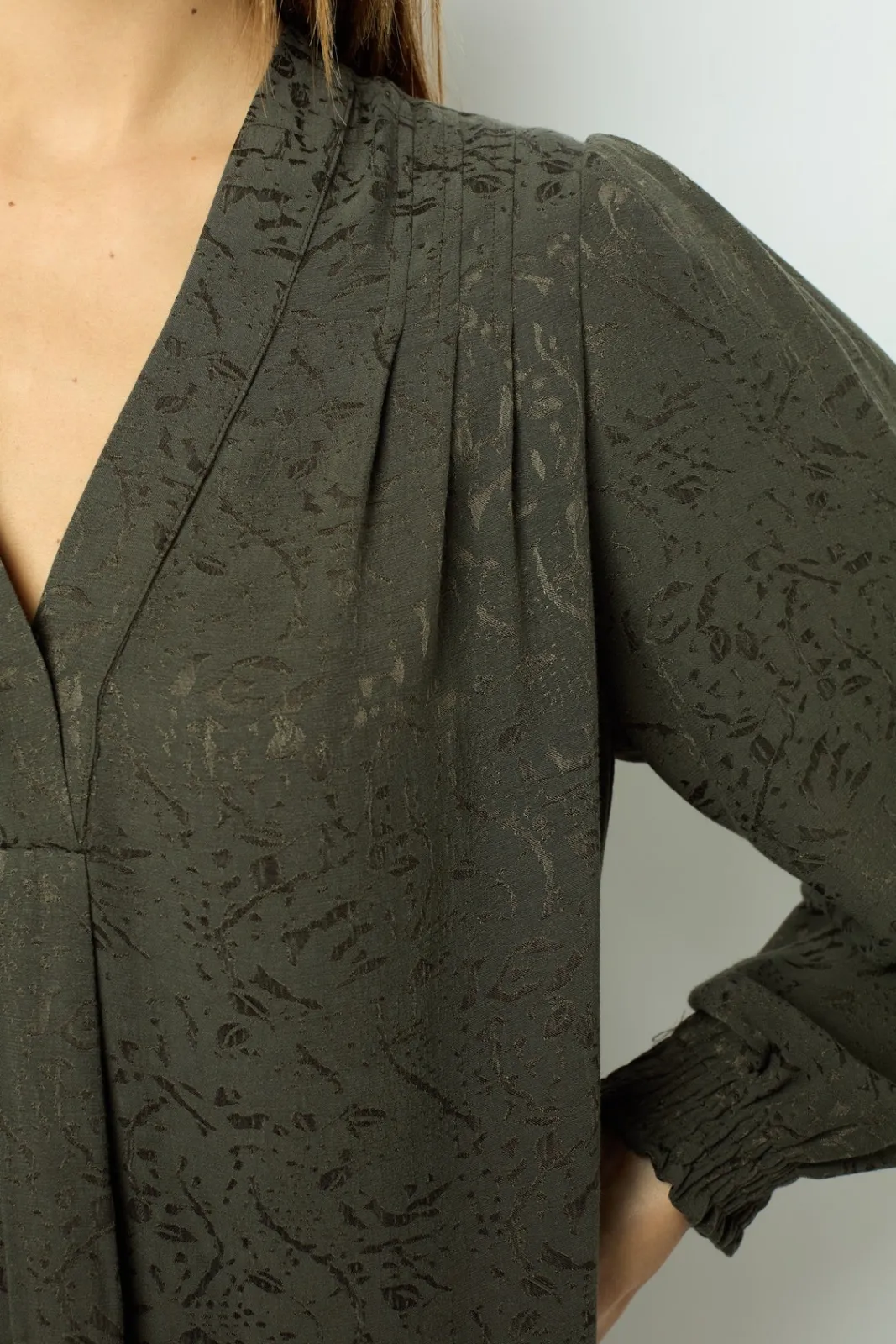 Outlet Jacquard straight-cut mini dress - SOLENE Dresses