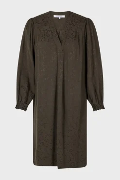 Outlet Jacquard straight-cut mini dress - SOLENE Dresses