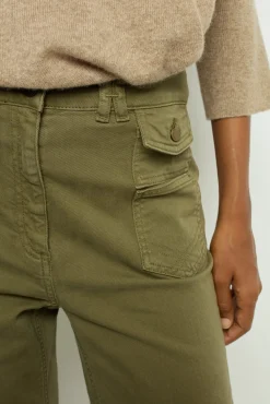 Online Khaki flared jeans - ANNA Trousers