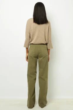 Online Khaki flared jeans - ANNA Trousers
