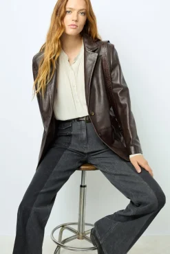 Clearance Lamb leather blazer - BEA Leather & Pelts