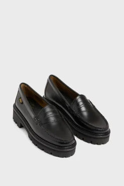 Sale Leather loafers with notched sole - EMMY Shoes