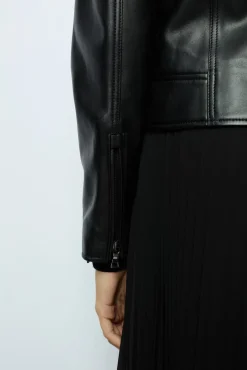 Outlet Leather perfecto jacket - NADEGE Leather & Pelts