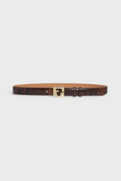 Outlet Leather signature belt - LE LAUREN Belts