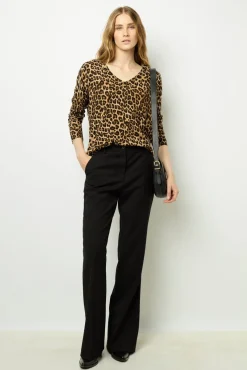 Best Leopard print wool sweater - JINENE Knitwear