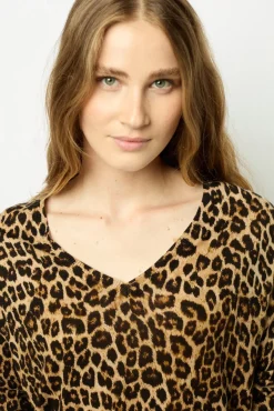 Best Leopard print wool sweater - JINENE Knitwear
