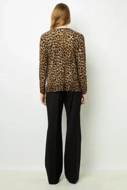 Best Leopard print wool sweater - JINENE Knitwear