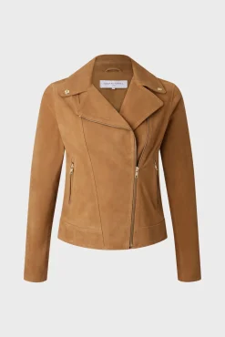 Sale MAUD - Velvet leather biker jacket Leather & Pelts