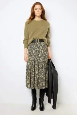 Online Midi floral skirt - DAMYA Skirts
