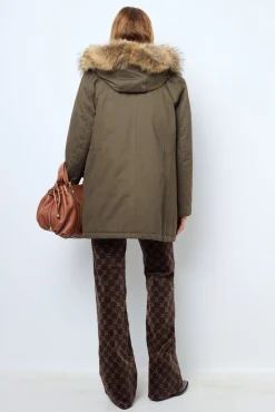 Fashion Mid-length padded parka with hood - LOUCINE Coats