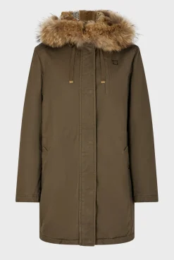 Fashion Mid-length padded parka with hood - LOUCINE Coats