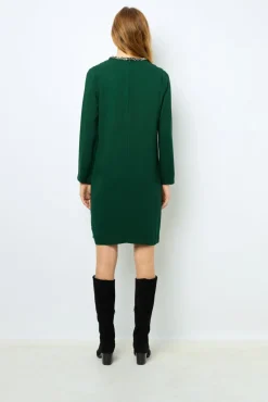 Sale Mini dress with jewel collar - STERNA Dresses