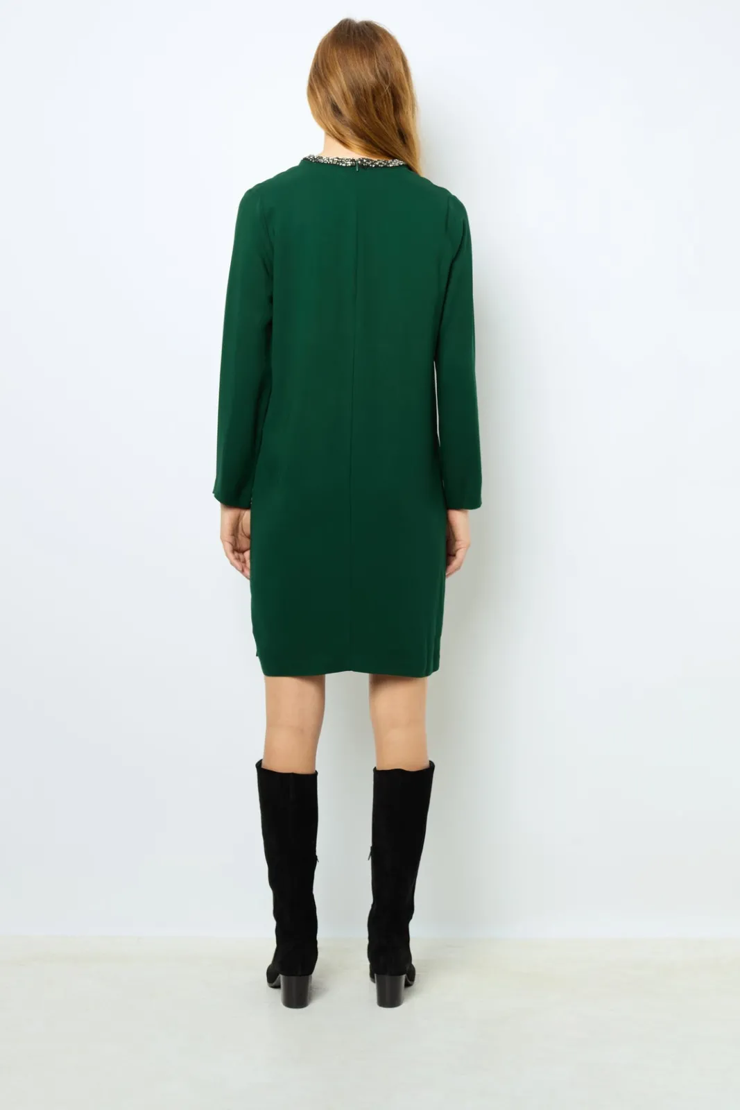 Sale Mini dress with jewel collar - STERNA Dresses