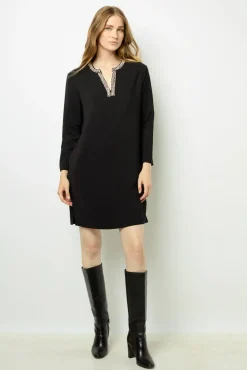 Hot Mini dress with jewel collar - STERNA Dresses