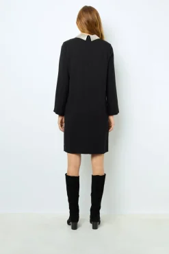 Clearance Mini dress with jewel shirt collar - SYLVINE Dresses