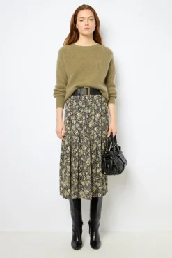 Hot Mohair round neck sweater- JOLINA Knitwear