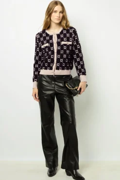 Outlet Monogram cardigan - JANKA Knitwear