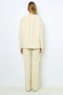 Hot Natural velvet flare pants - ANNA Knitwear