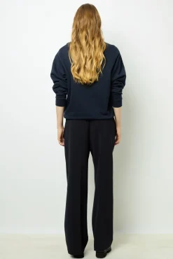 Online Navy blue logo sweatshirt - ADRIENNE Tops & T-Shirts