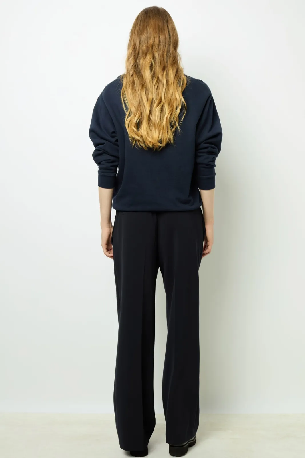 Online Navy blue logo sweatshirt - ADRIENNE Tops & T-Shirts