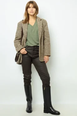 New Oversized Khaki cashmere sweater - JOURDAN Knitwear