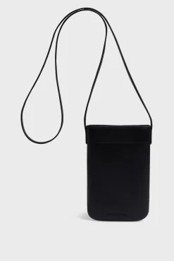 Outlet Phoneholder in crumpled leather - LADYPHONE Leather Goods