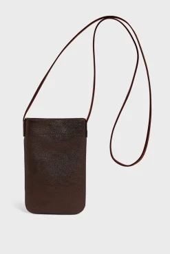 Clearance Phoneholder in metallic leather - LADYPHONE Shoulder Bags|Leather Goods