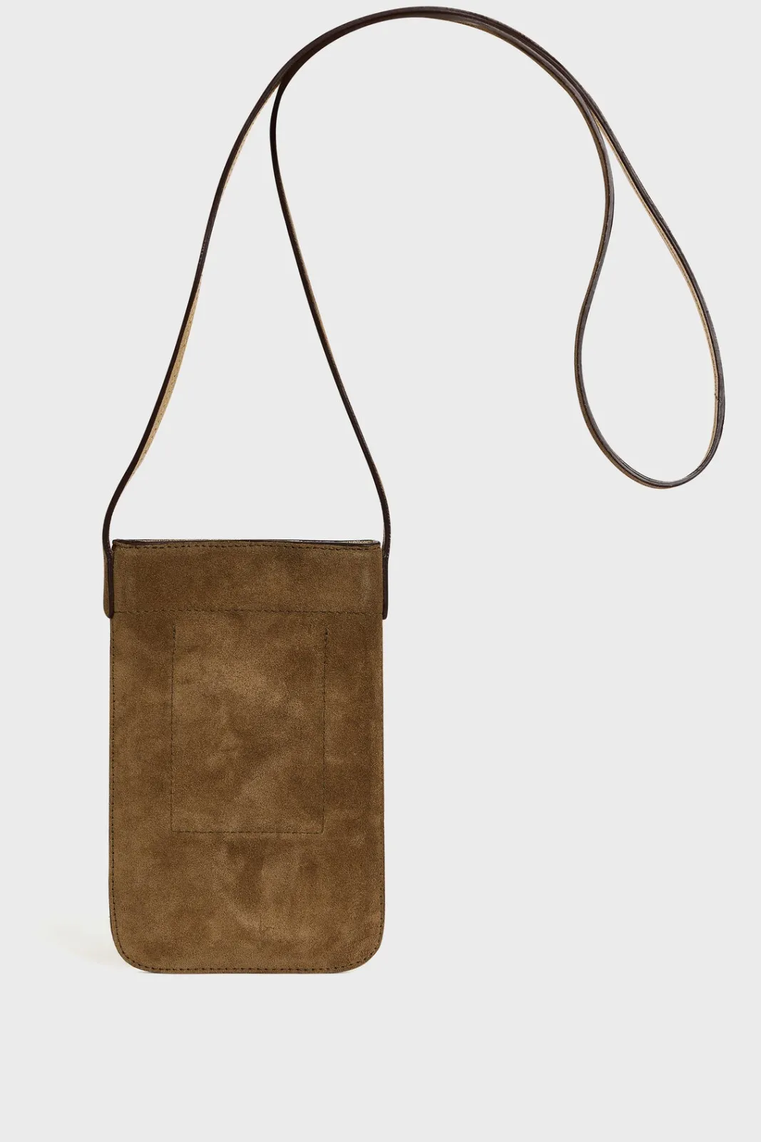 Sale Phoneholder in suede leather metallic inside - LADYPHONE Leather Goods