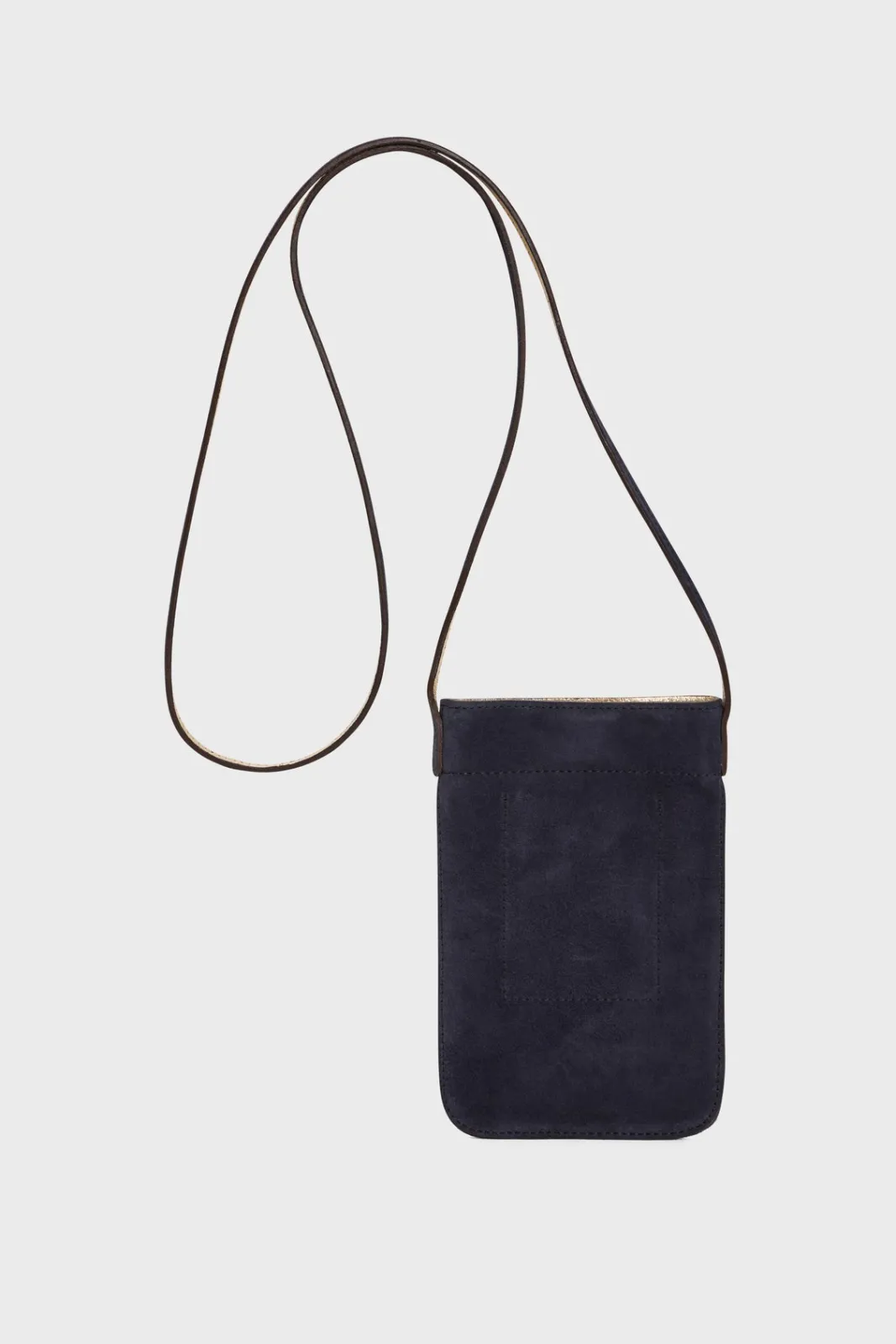 Hot Phoneholder in suede leather metallic inside - LADYPHONE Shoulder Bags|Leather Goods