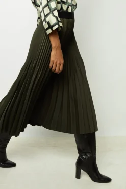 Discount Plain pleated midi skirt - CHARLENE Skirts