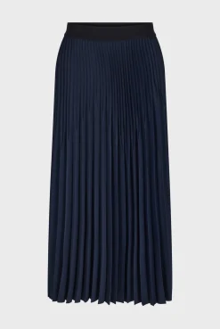 Outlet Plain pleated midi skirt - CHARLENE Skirts